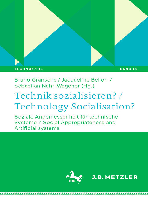 Title details for Technik sozialisieren? / Technology Socialisation? by Bruno Gransche - Available
